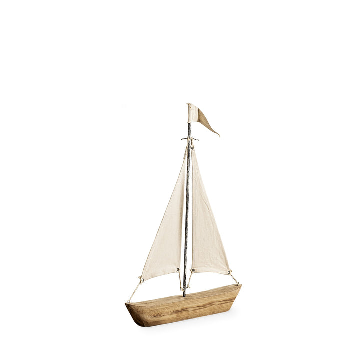 Petite Wooden Sailboat Decor Piece