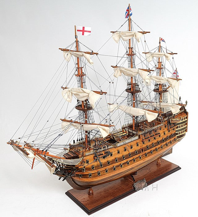 27" HMS Victory Hand Painted Ship Sculpture