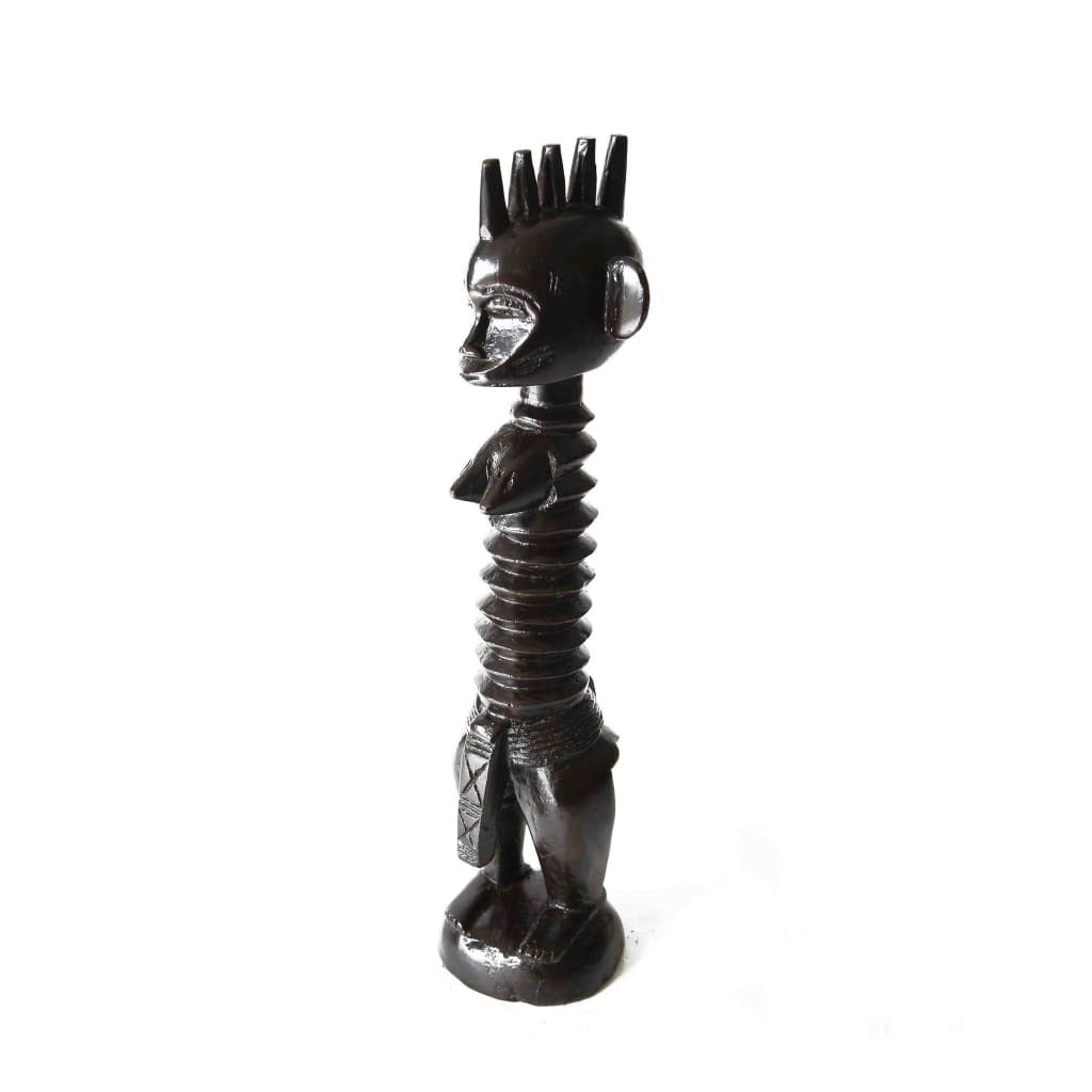 19" Black Hand Painted Sculpture Tabletop Sculpture