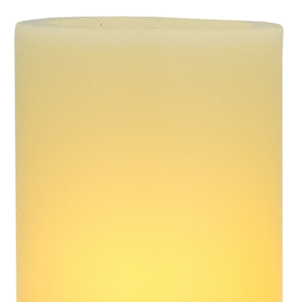 8" Ivory Flameless Pillar Candle