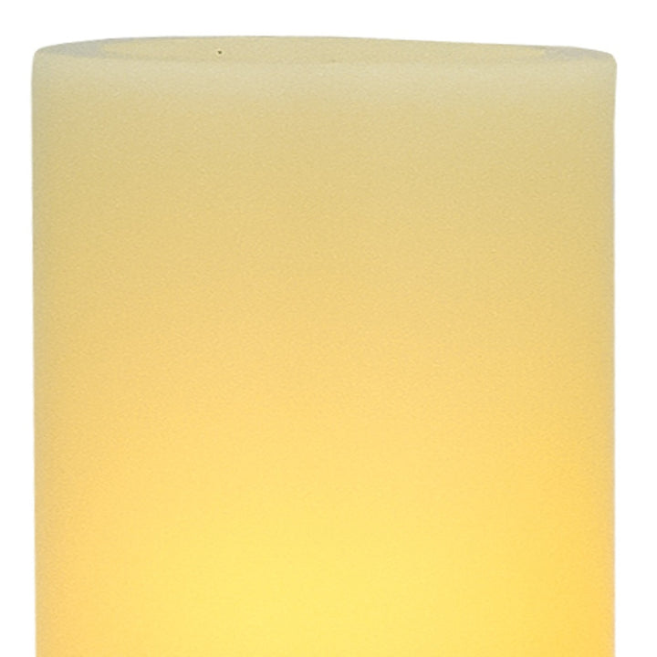 8" Ivory Flameless Pillar Candle