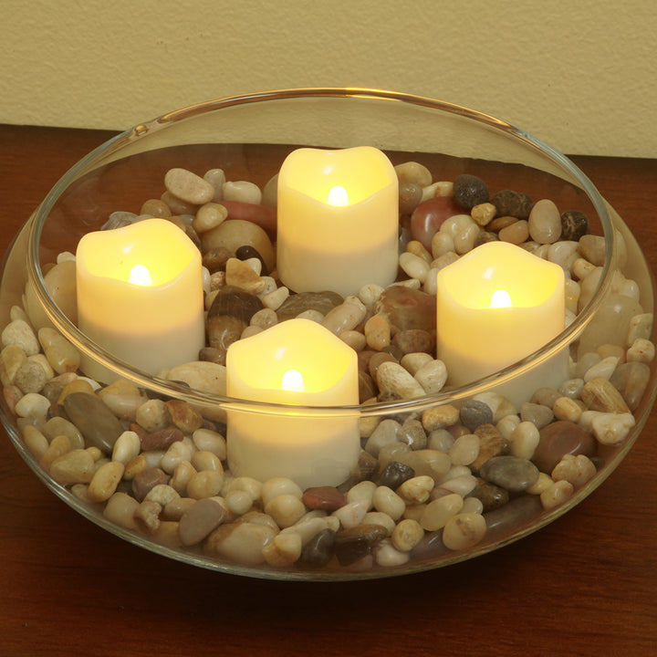 Set of Four Ivory Flameless Tealight Candle