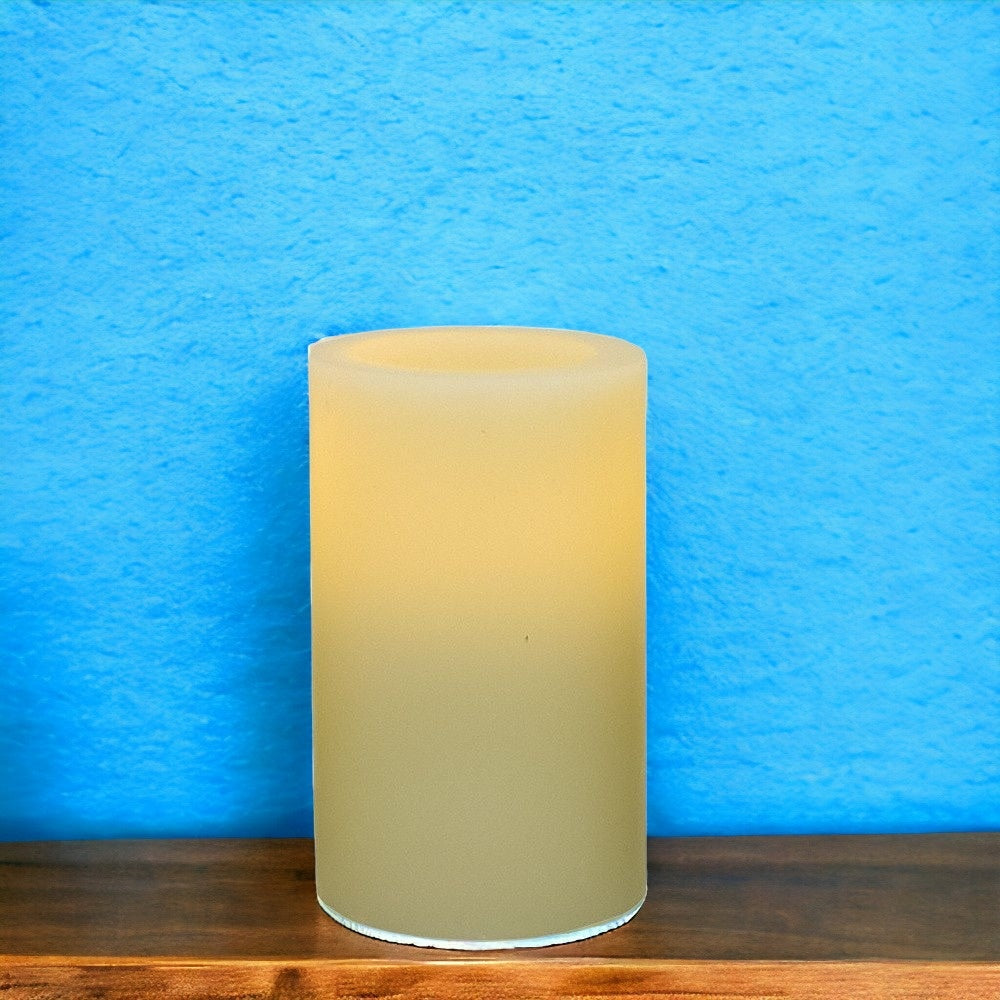 5" Ivory Flameless Pillar Candle