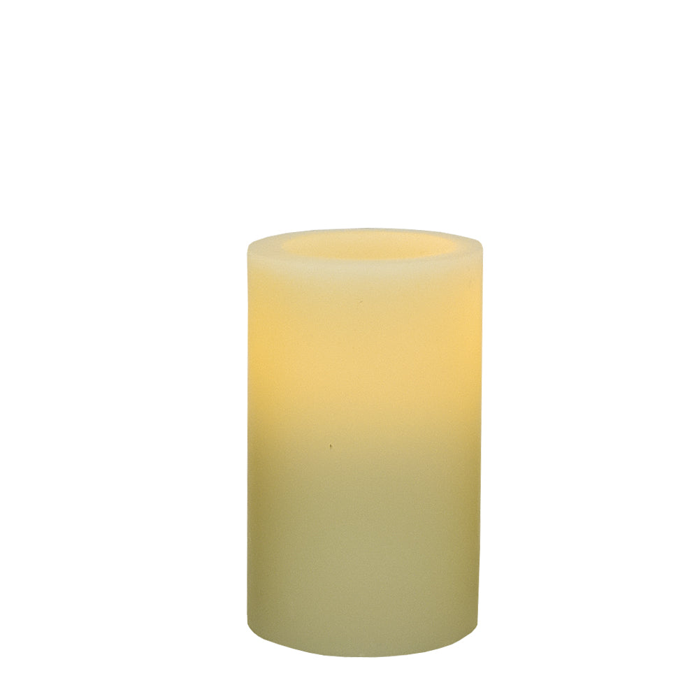 5" Ivory Flameless Pillar Candle