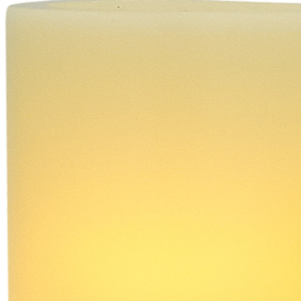 6" Ivory Flameless Pillar Candle