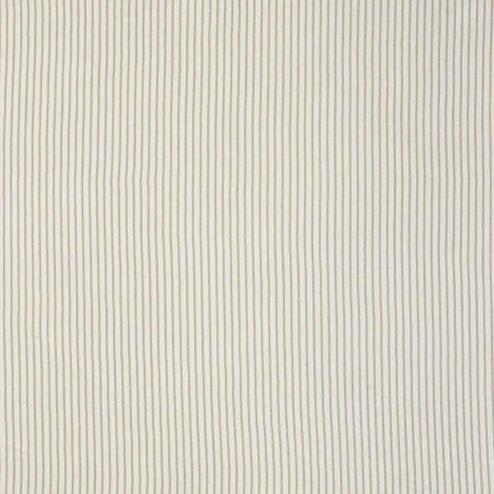 Brown and White Woven Cotton Striped Throw Blanket