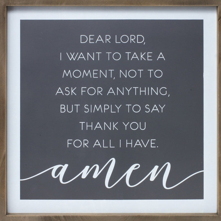 White Thankful Wall Decor