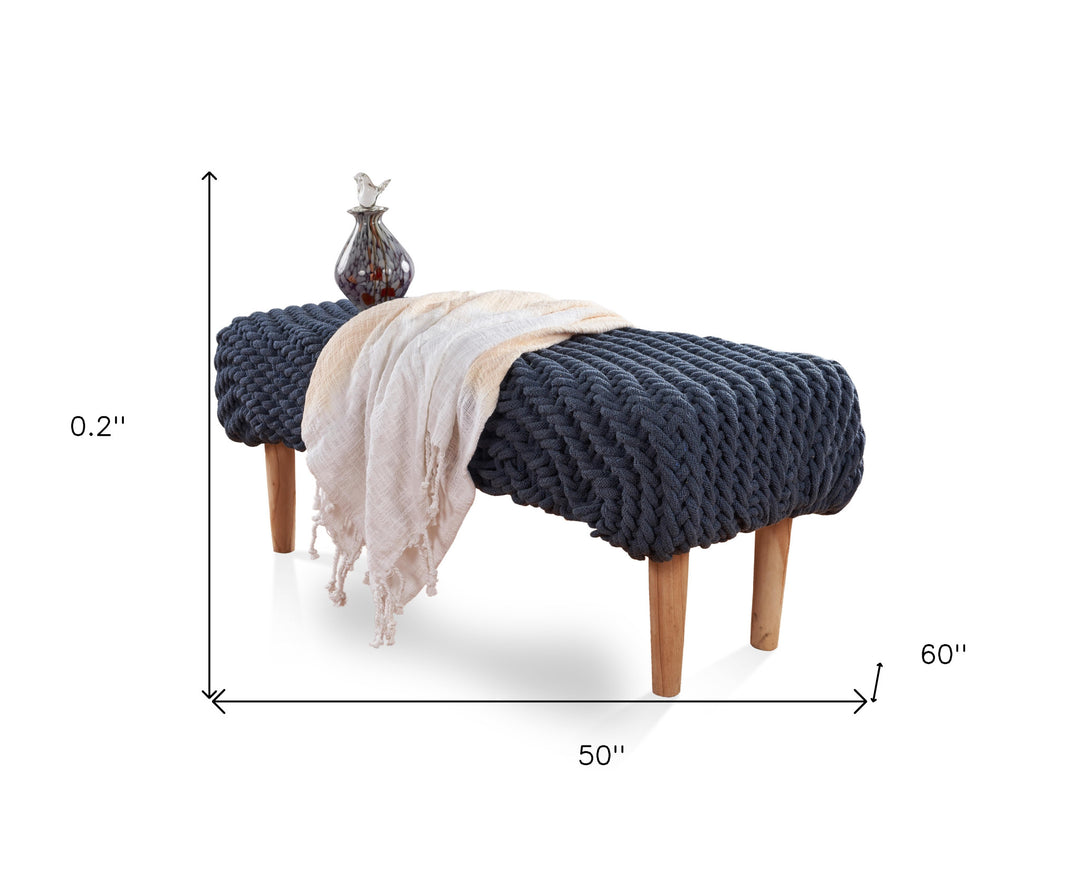 Orange Woven Cotton Ombre Throw Blanket