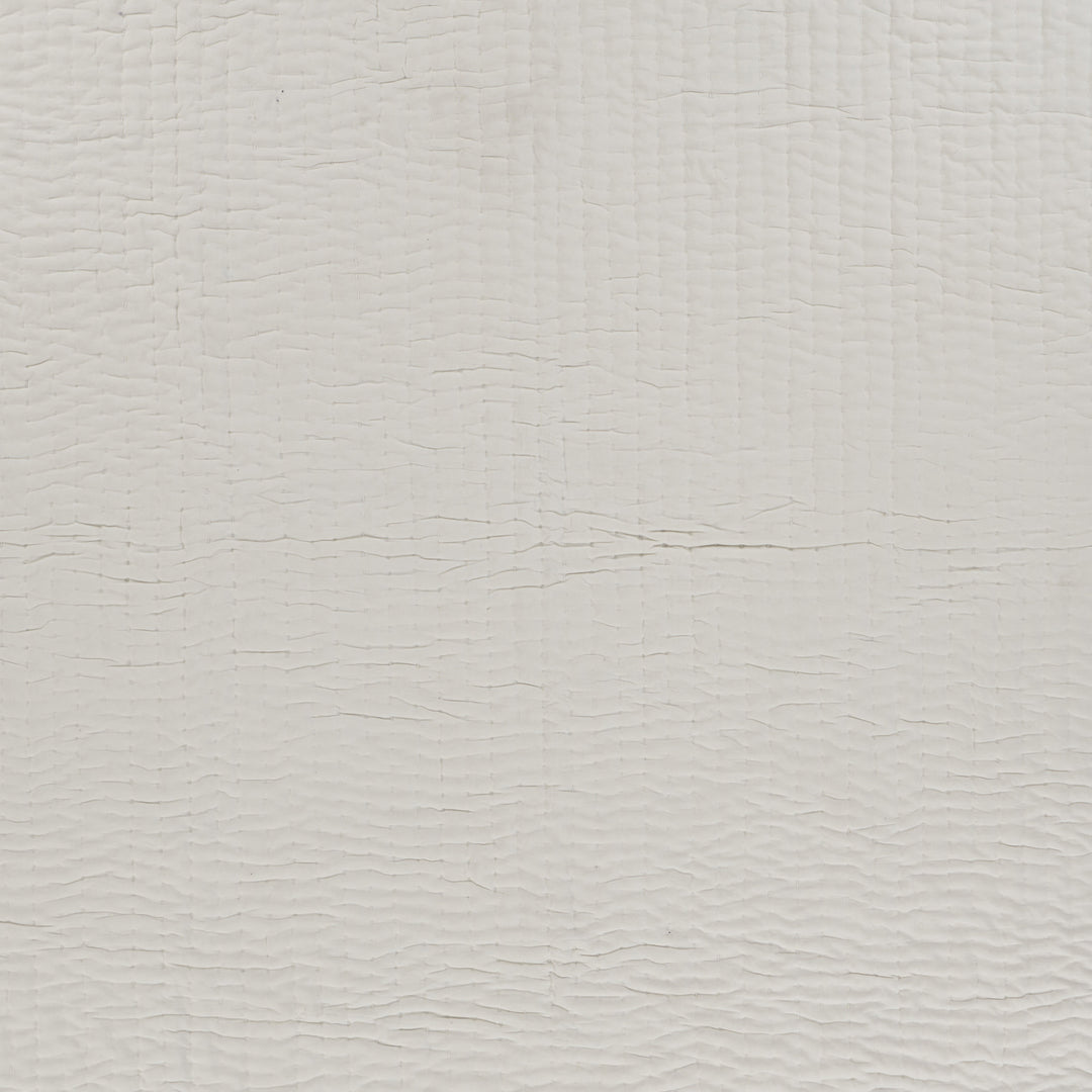 Cream Woven Cotton Solid Color Throw Blanket