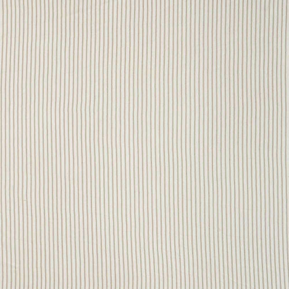 Gray and White Woven Cotton Striped Throw Blanket