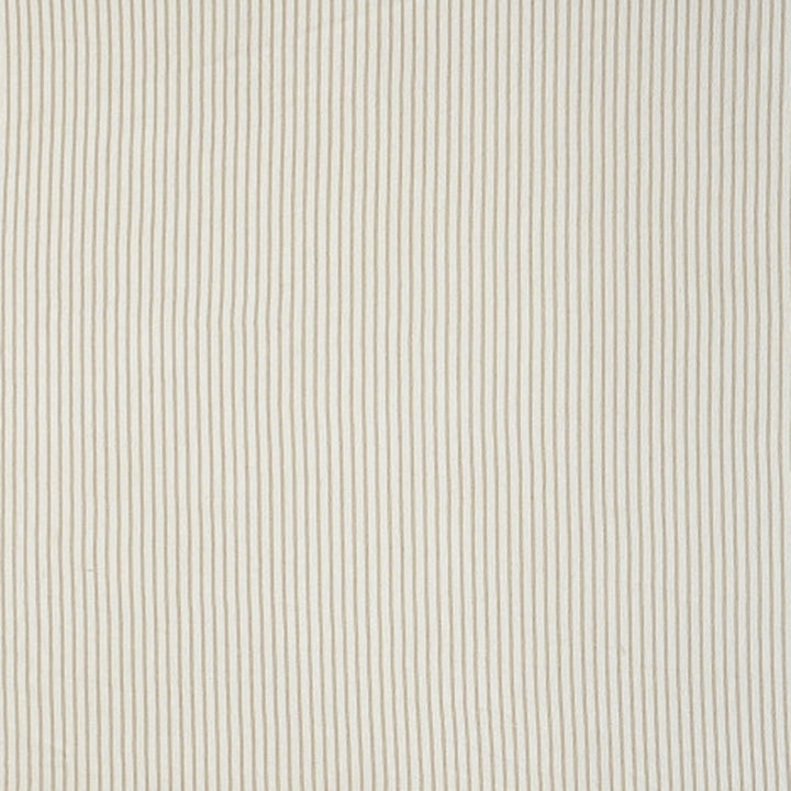 Gray and White Woven Cotton Striped Throw Blanket