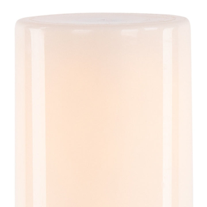 8" White Flameless Designer Candle