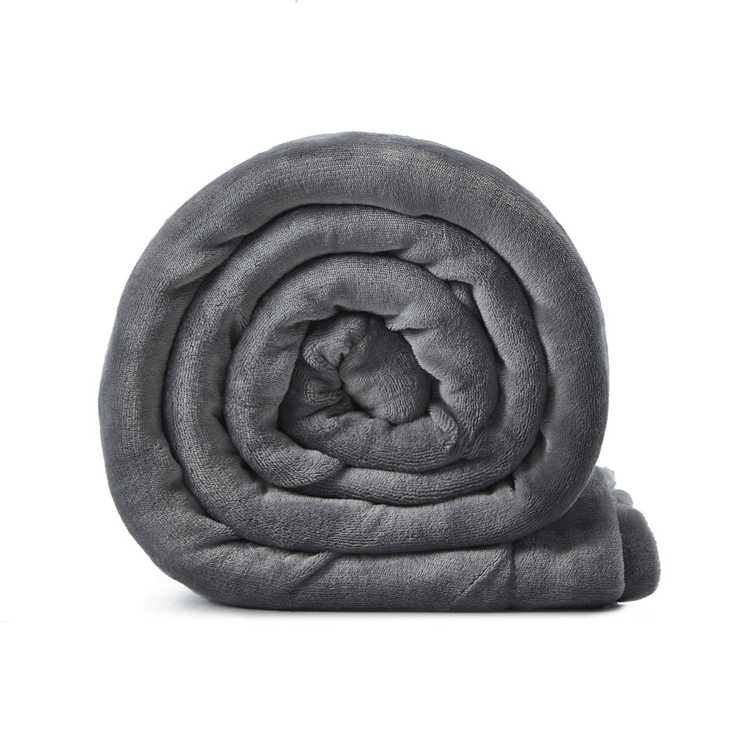 Light Gray Knitted PolYester Solid Color Plush Queen Blanket