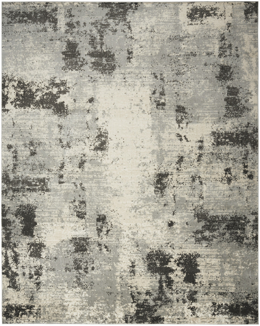 9' x 12' Cream Abstract Area Rug