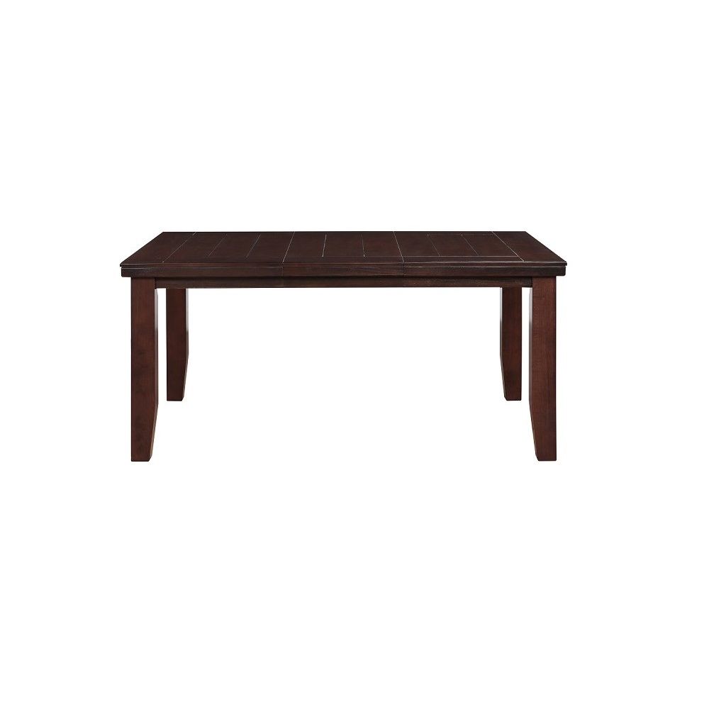 48" Dark Brown Extendable Dining Table