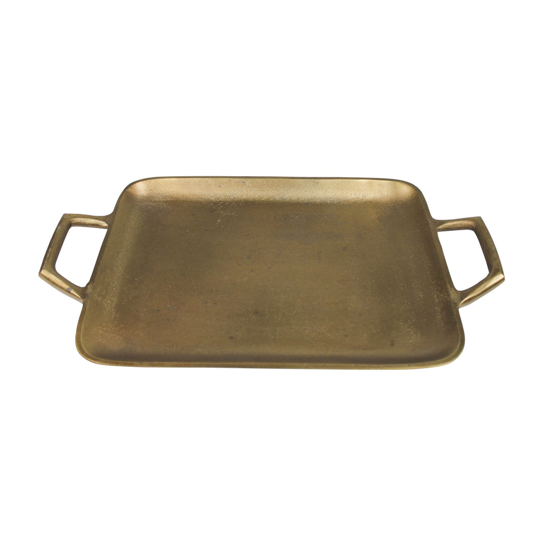 Petite Gold Metal Square Tray