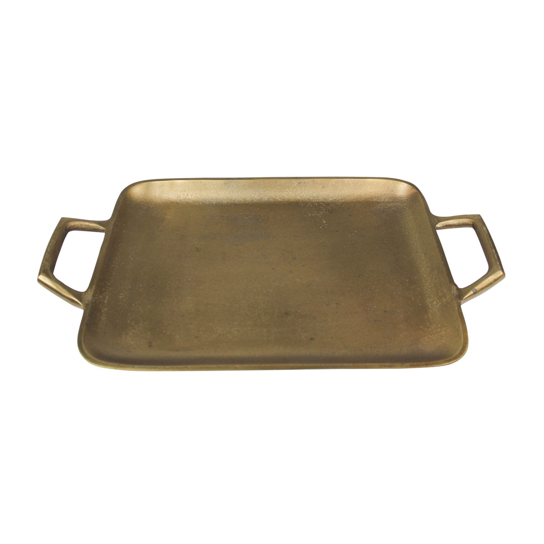 Petite Gold Metal Square Tray