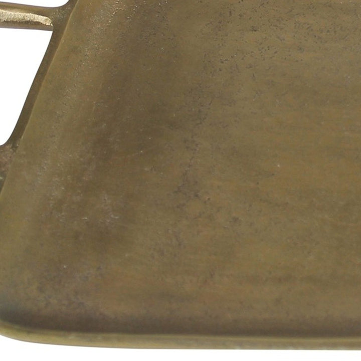 Jumbo Gold Metal Square Tray