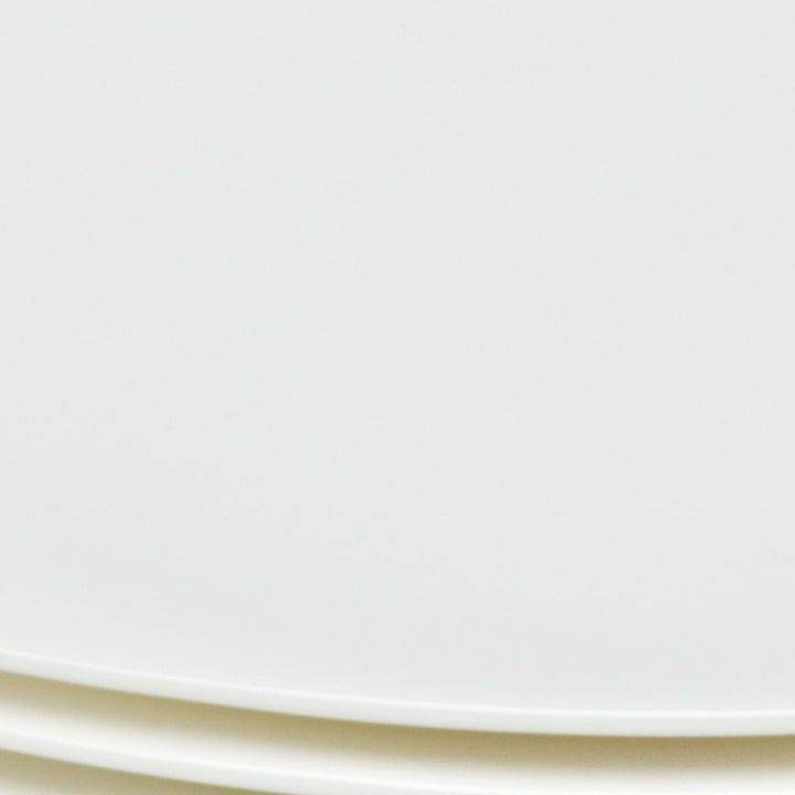 White Six Piece Square Bone China Service For Six Bread and Butter Set