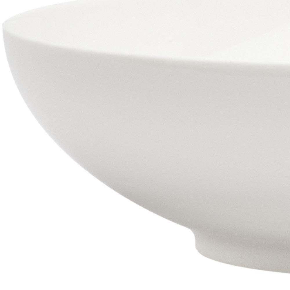 White Six Piece Porcelain Service For Six Bowl Set