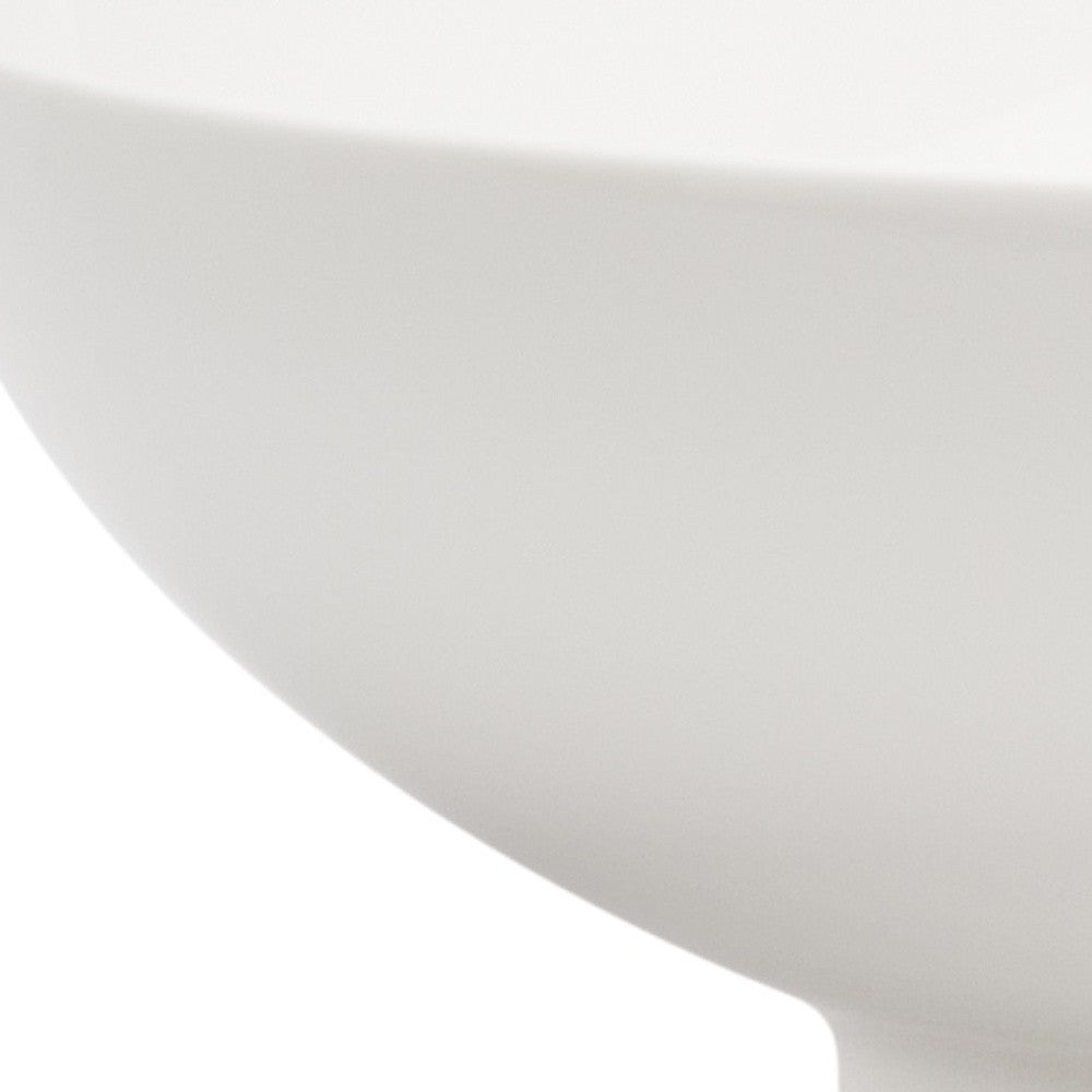 White Six Piece Porcelain Service For Six Bowl Set