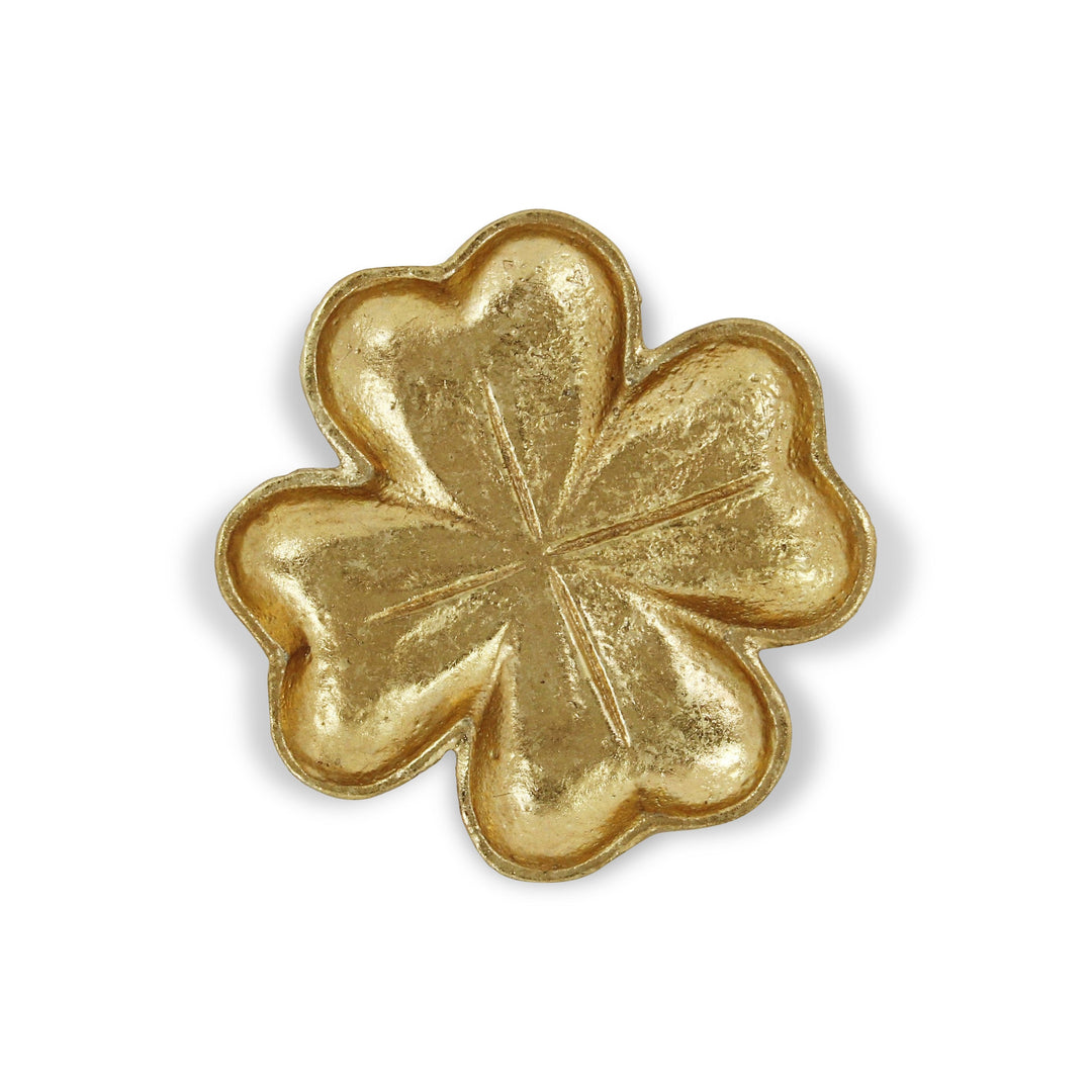 7" Gold Shamrock Metal Handmade Vanity Tray