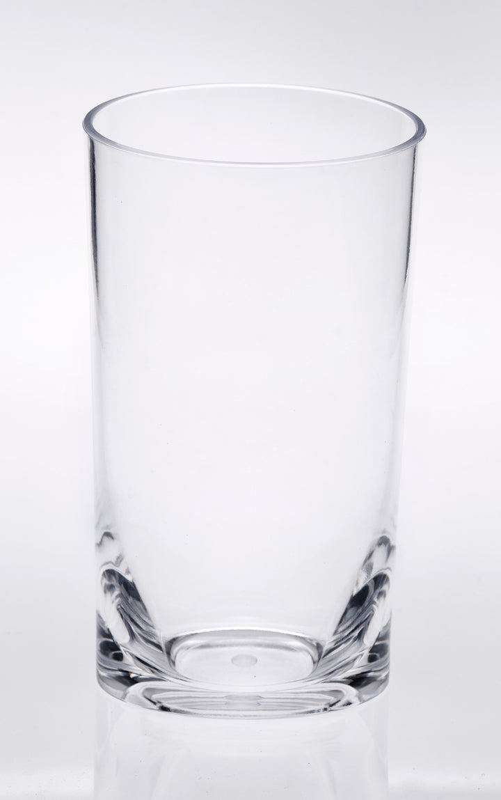 Set of Four Clear Tritan Plastic Highball Glasses