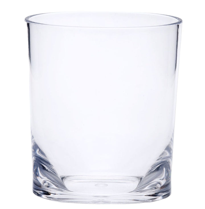 Set of Four Clear Acrylic Stemless Whiskey Glass