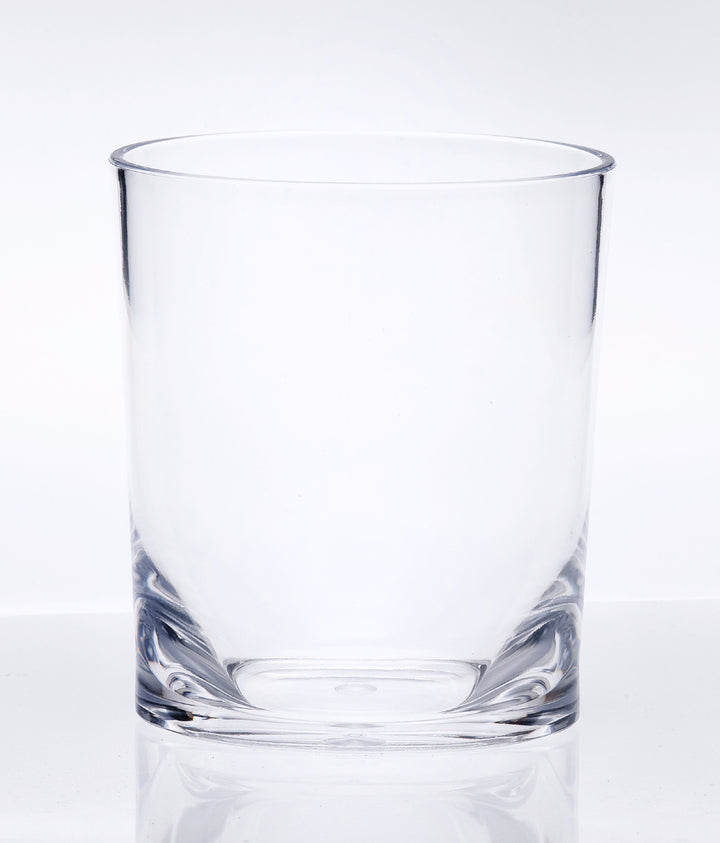 Set of Four Clear Acrylic Stemless Whiskey Glass