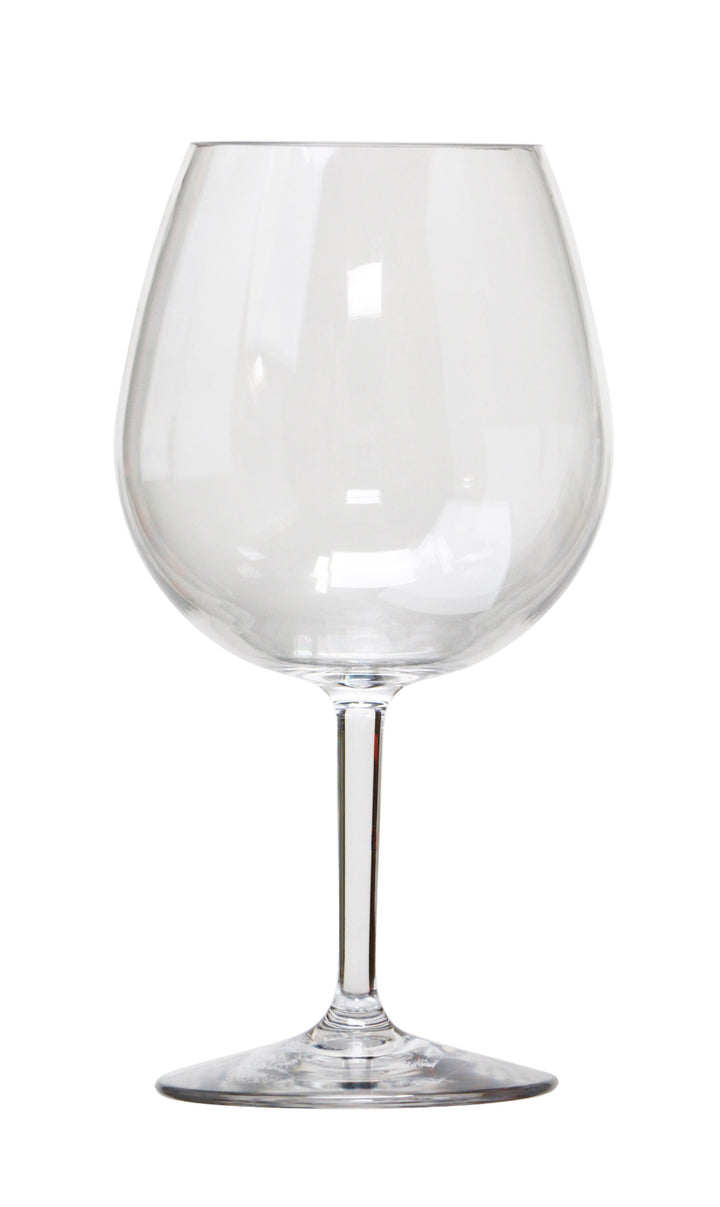 Set of Four Clear Tritan Plastic Stemmed All Purpose Wine Glass