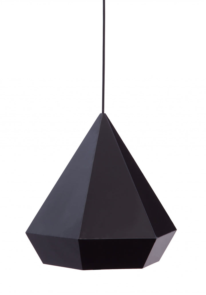 Black Lantern Metal Dimmable Ceiling Light With Black Shades