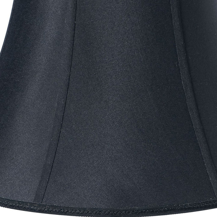 18" Black Slanted Bell Paperback Shantung Lampshade