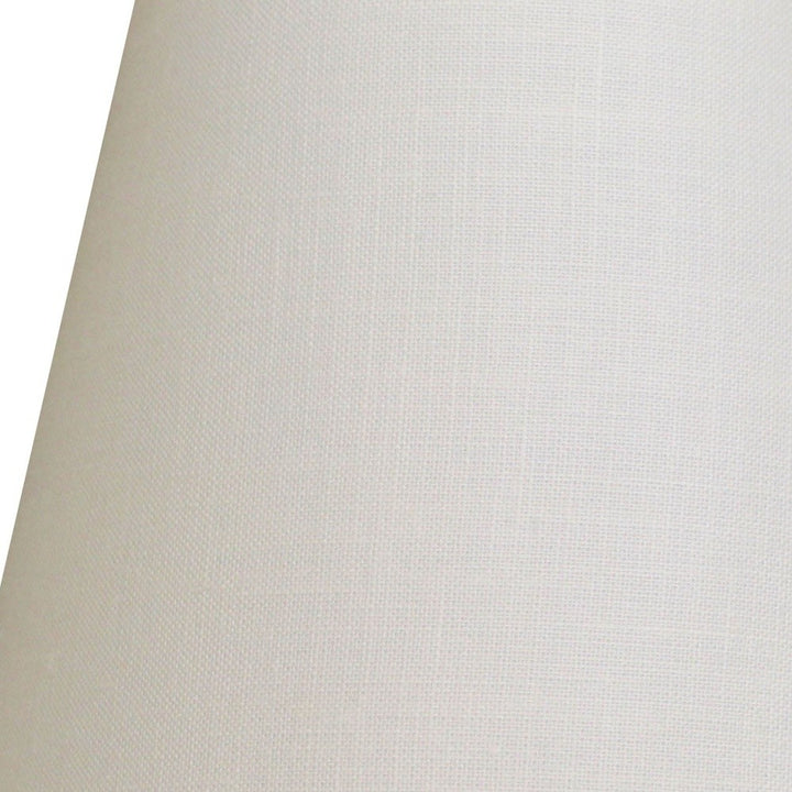 8" White Hardback Empire Linen Lampshade