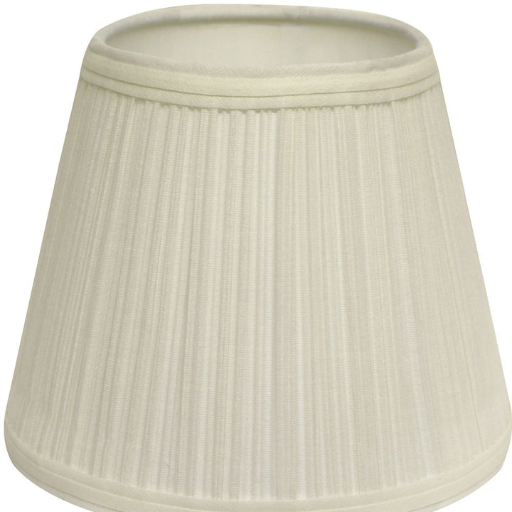 12" White Empire Hardback Slanted Broadcloth Lampshade WF