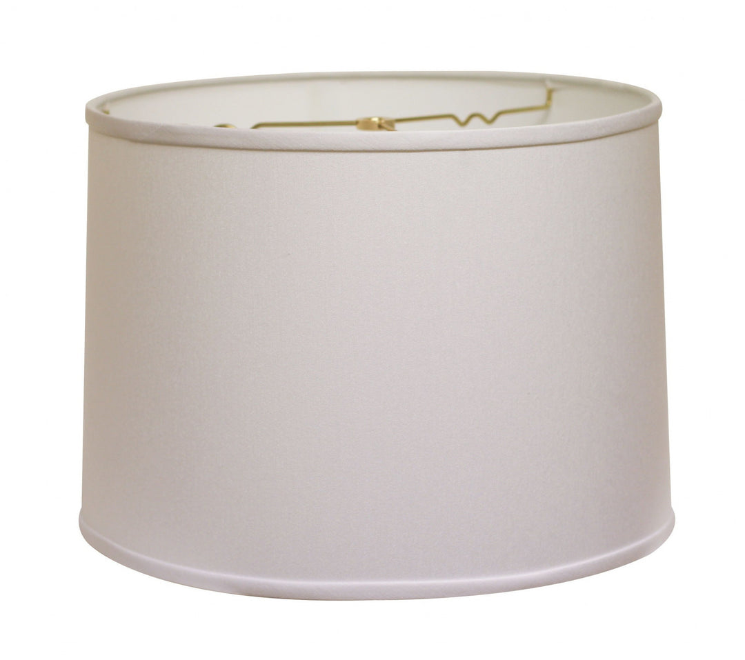 13" White Throwback Drum No Slub Lampshade