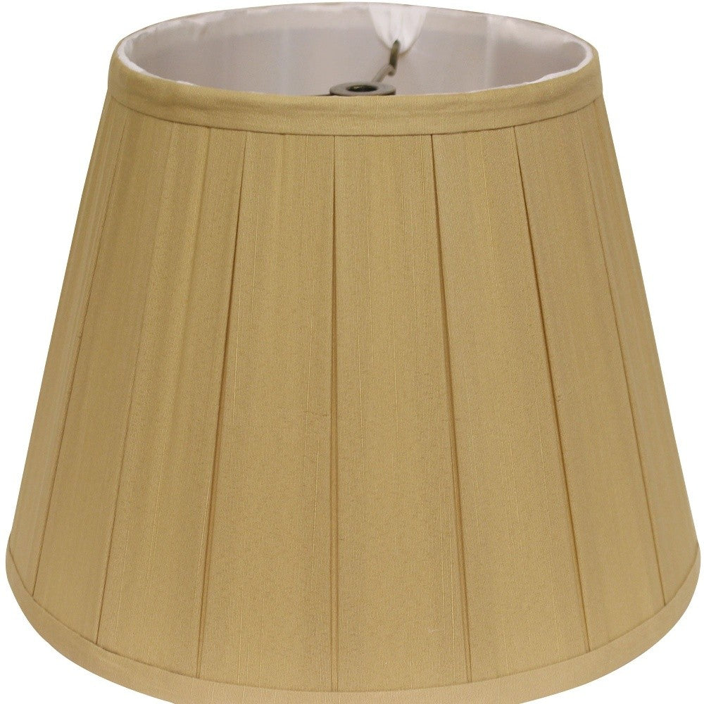 18" Primrose Slanted Crimped Box Shantung Lampshade