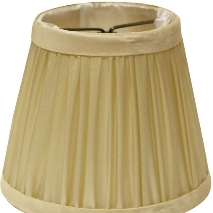 7" Pale Grey Set of 6 Slanted Chandelier Tafetta Lampshades