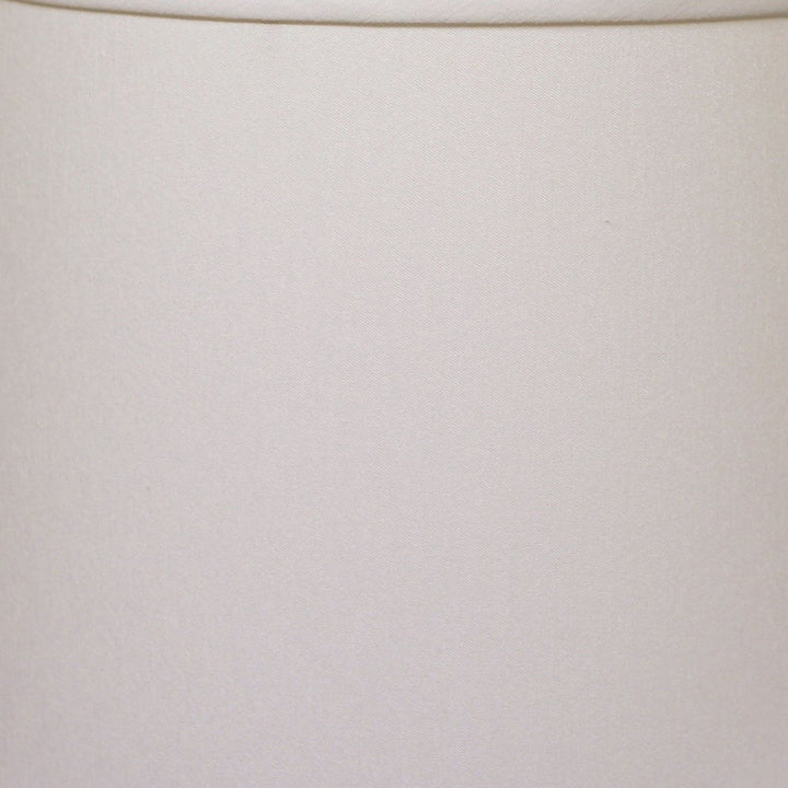 15" White Throwback Drum No Slub Lampshade