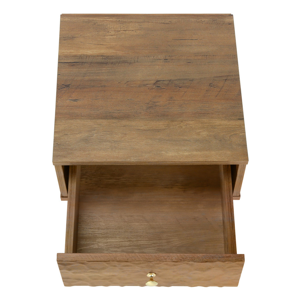 20" Walnut End Table With Drawer