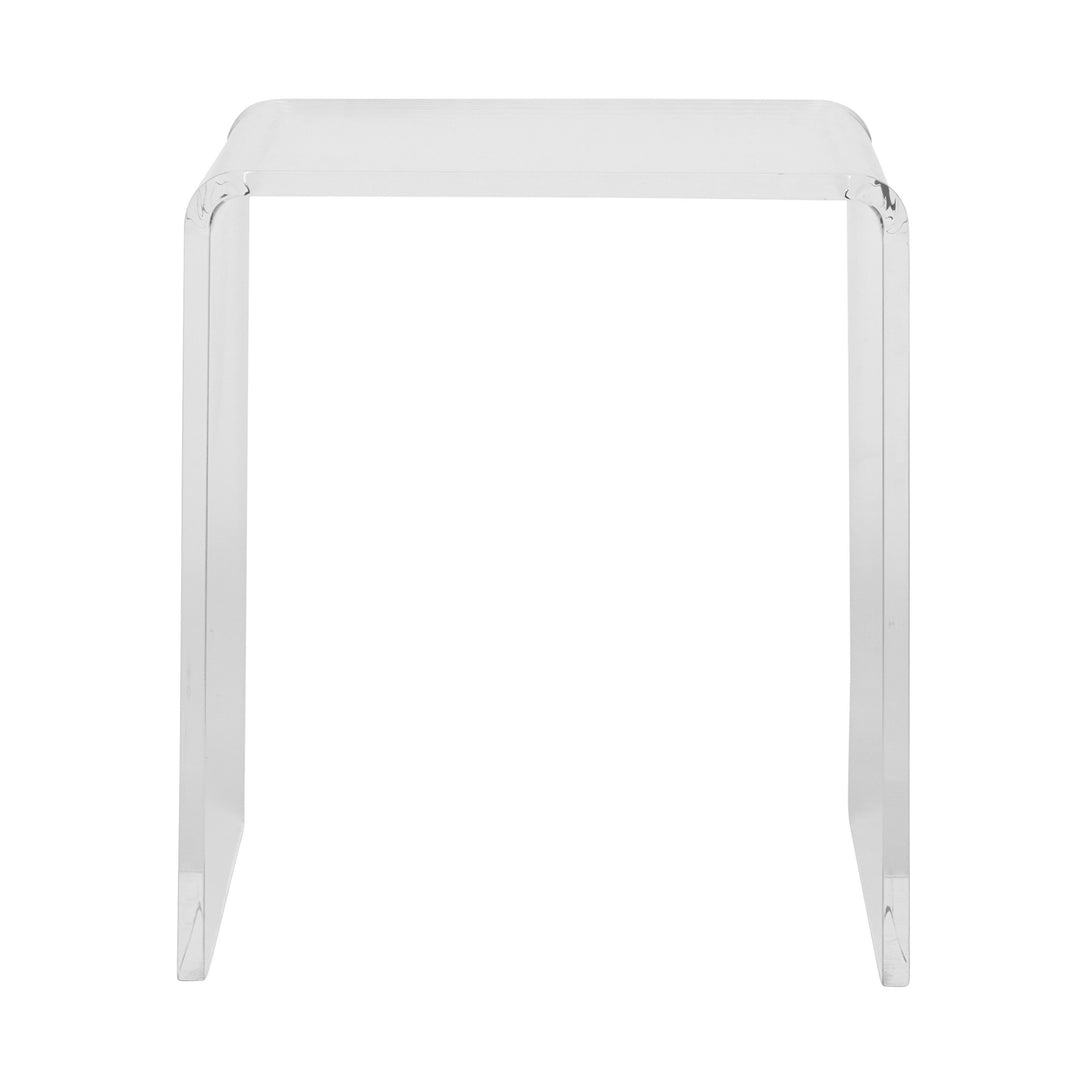 18" Clear Acrylic End Table