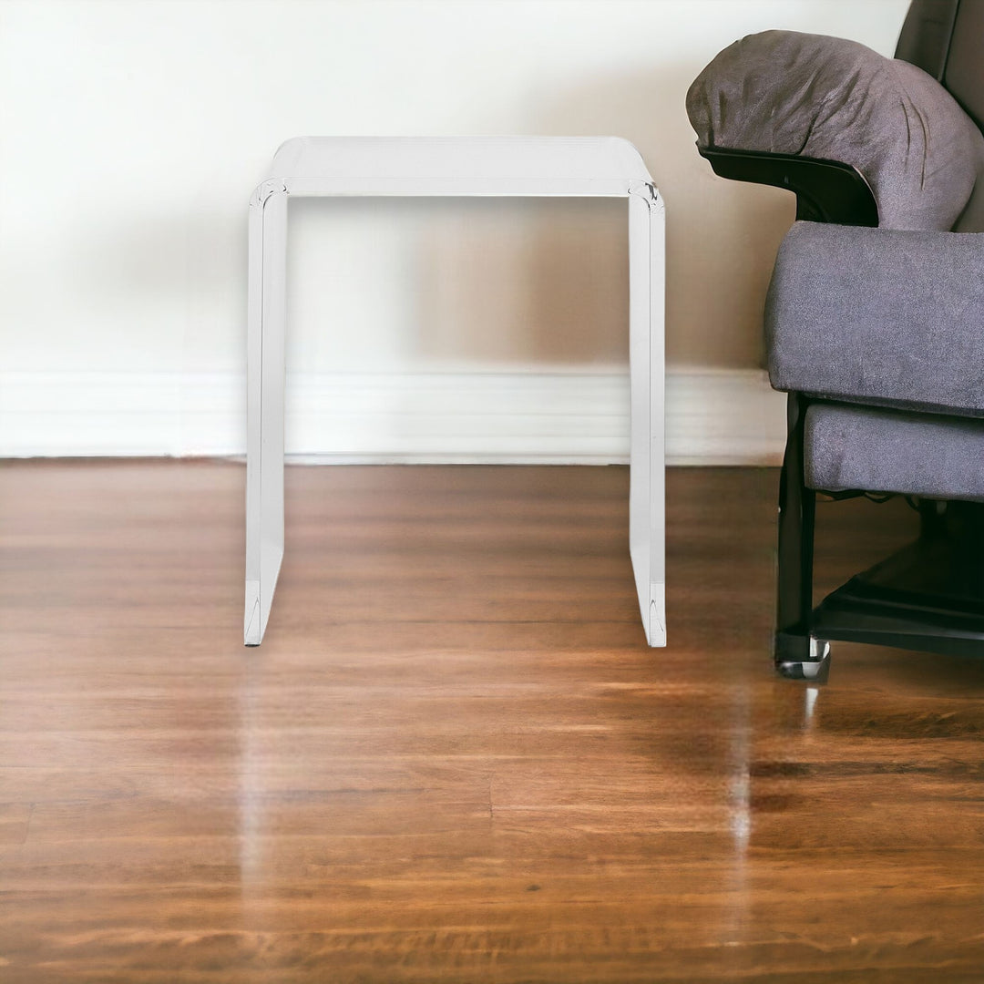 18" Clear Acrylic End Table