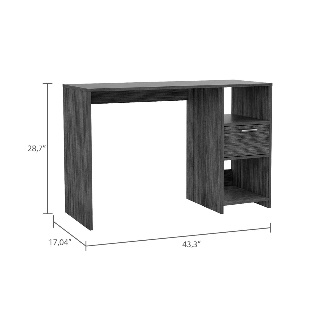 43" Gray Computer Desk