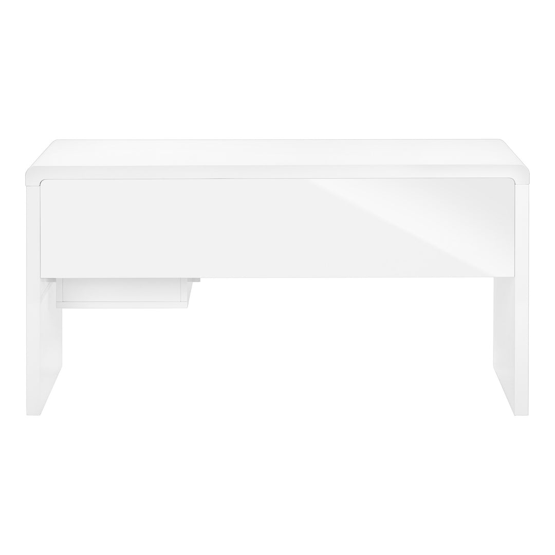 60" White Computer Desk