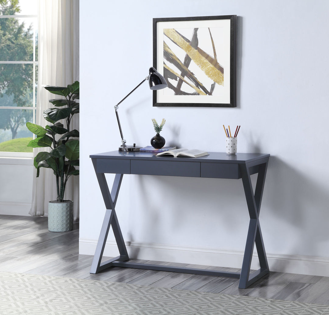 42" Charcoal Writing Desk