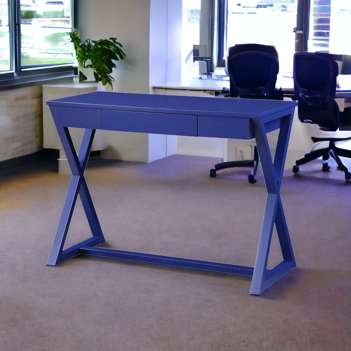 42" Blue Writing Desk