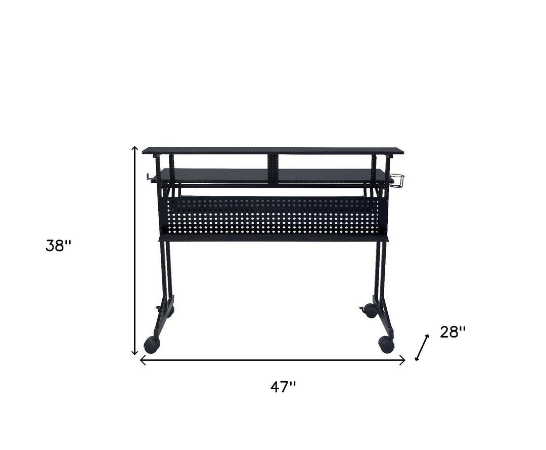 47" Black Computer Desk