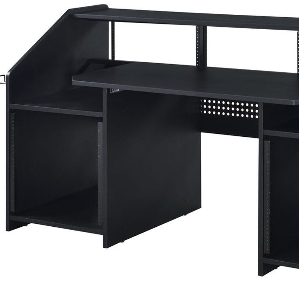 71" Black Computer Desk