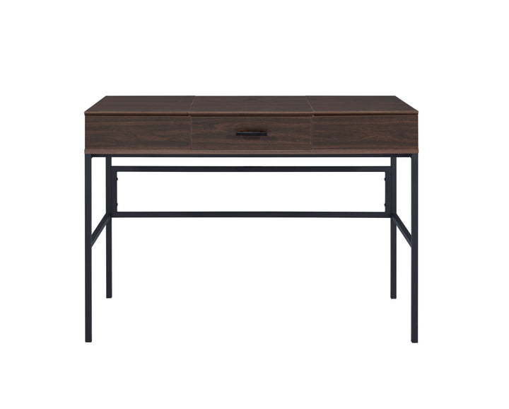 42" Brown and Black Writing Desk