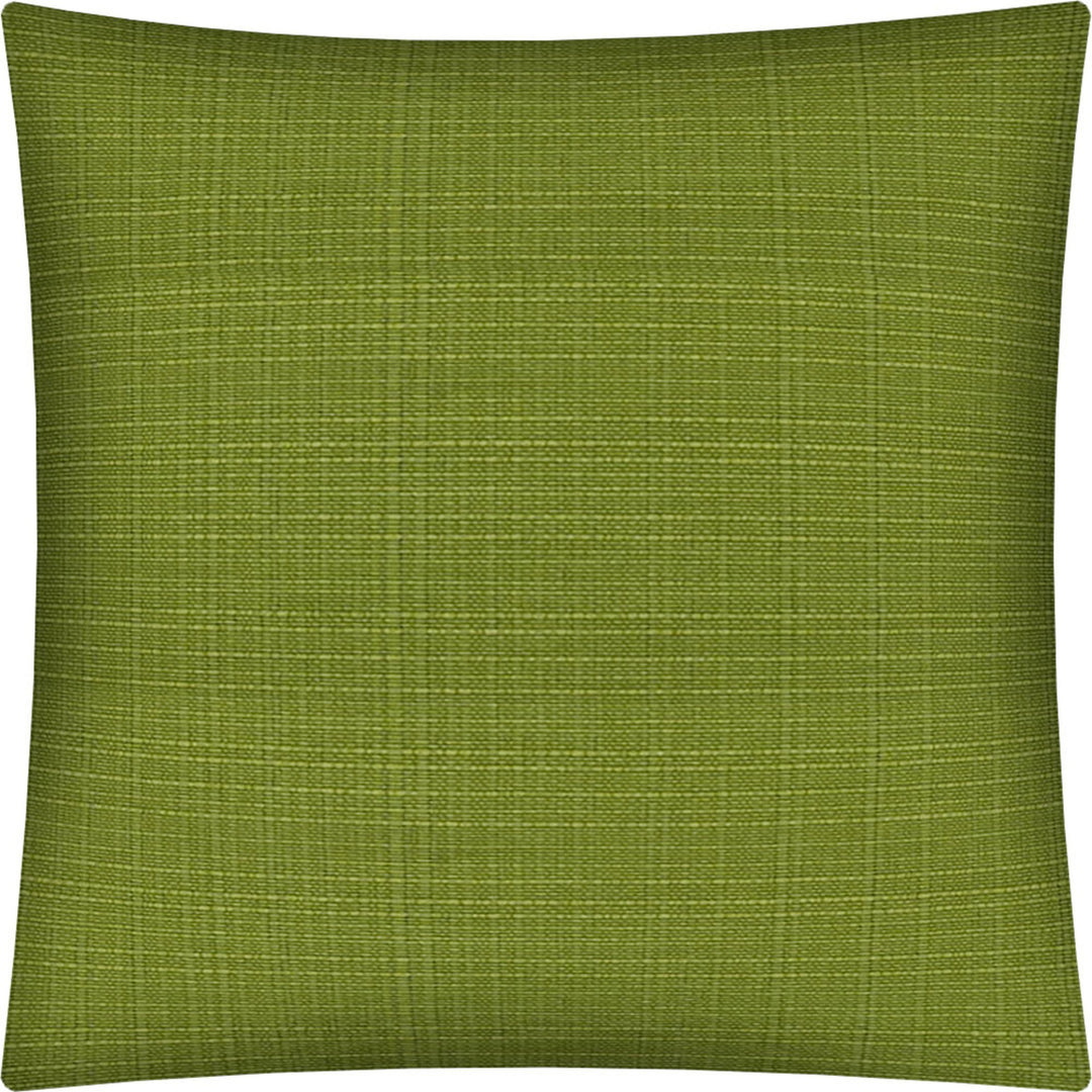 17" X 17" Kiwi Zippered Solid Color Throw Indoor Outdoor Pillow Cover