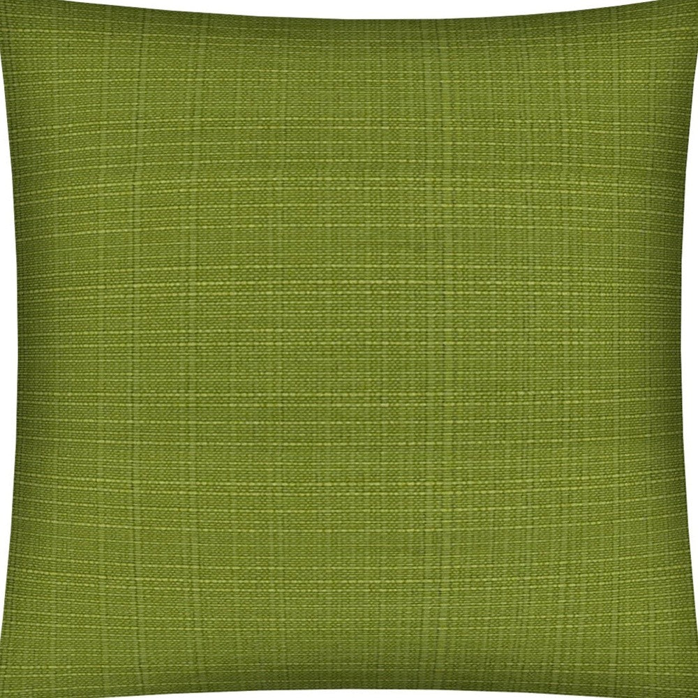 17" X 17" Kiwi Zippered Solid Color Throw Indoor Outdoor Pillow Cover